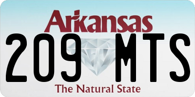 AR license plate 209MTS