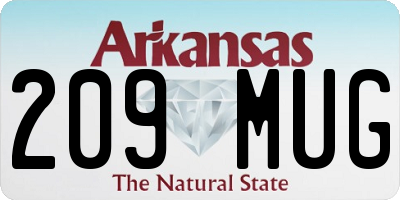 AR license plate 209MUG