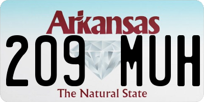 AR license plate 209MUH