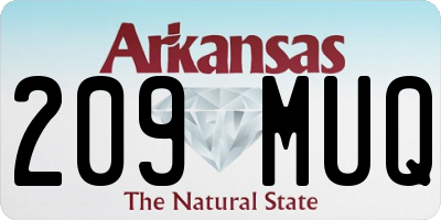 AR license plate 209MUQ