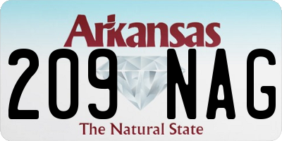 AR license plate 209NAG