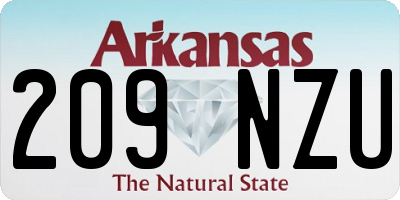 AR license plate 209NZU