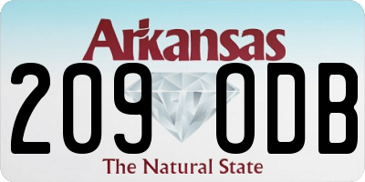 AR license plate 209ODB