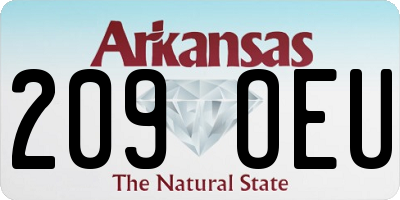 AR license plate 209OEU