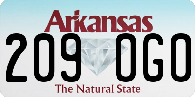 AR license plate 209OGO