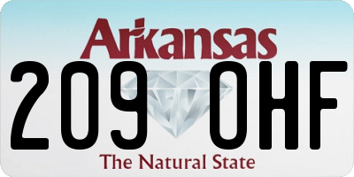 AR license plate 209OHF