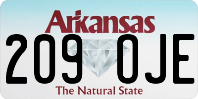 AR license plate 209OJE