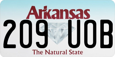 AR license plate 209UOB