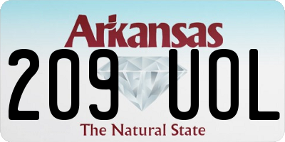 AR license plate 209UOL