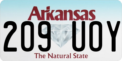 AR license plate 209UOY