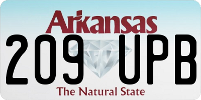 AR license plate 209UPB