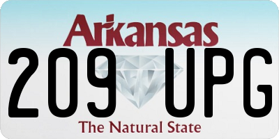 AR license plate 209UPG
