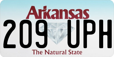 AR license plate 209UPH