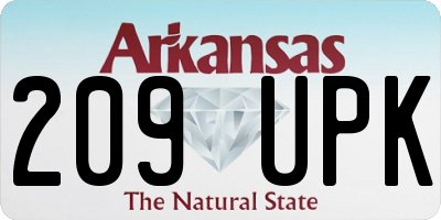 AR license plate 209UPK