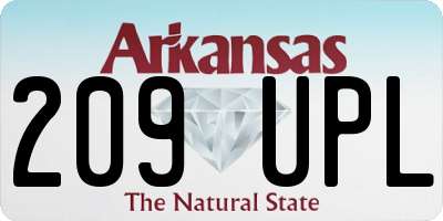 AR license plate 209UPL