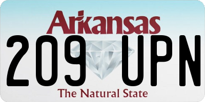 AR license plate 209UPN