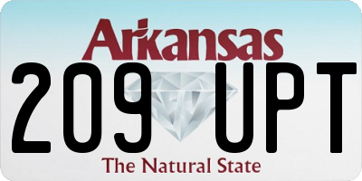 AR license plate 209UPT