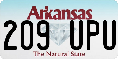 AR license plate 209UPU