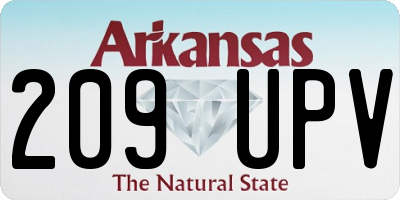 AR license plate 209UPV
