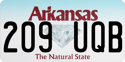 AR license plate 209UQB