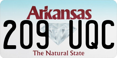 AR license plate 209UQC