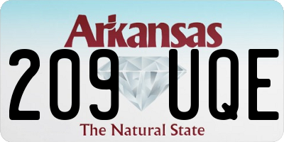 AR license plate 209UQE