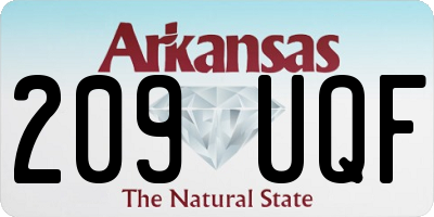 AR license plate 209UQF