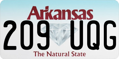 AR license plate 209UQG