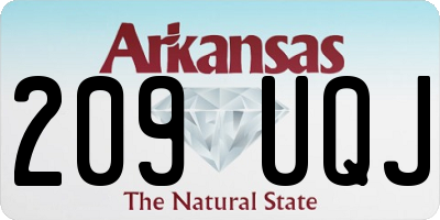AR license plate 209UQJ