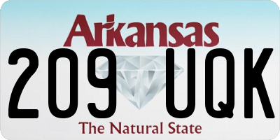 AR license plate 209UQK