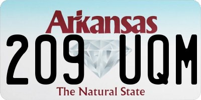 AR license plate 209UQM