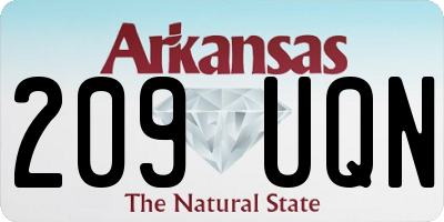 AR license plate 209UQN