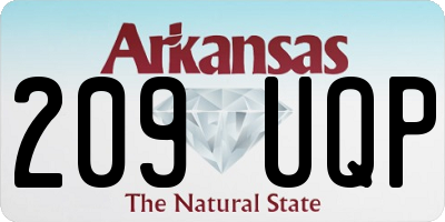 AR license plate 209UQP