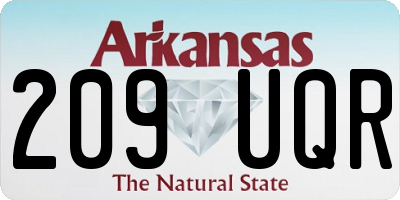 AR license plate 209UQR