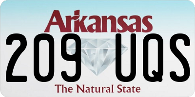 AR license plate 209UQS