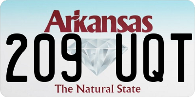AR license plate 209UQT
