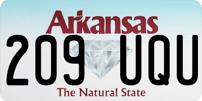 AR license plate 209UQU