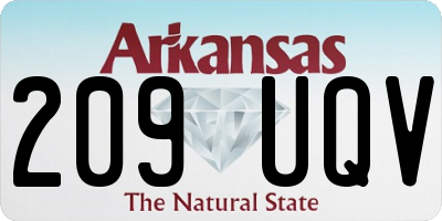 AR license plate 209UQV