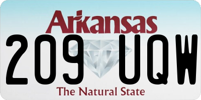 AR license plate 209UQW
