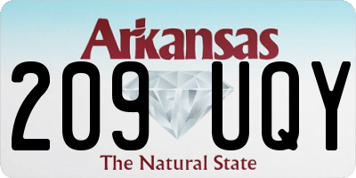 AR license plate 209UQY