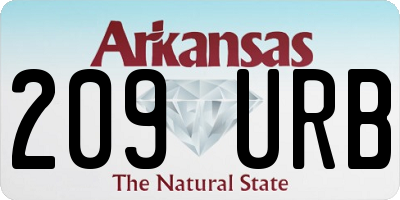 AR license plate 209URB