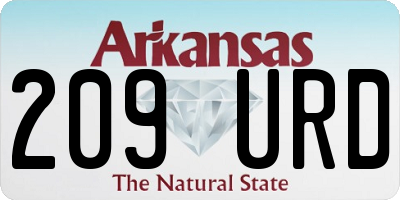 AR license plate 209URD