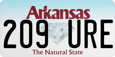 AR license plate 209URE