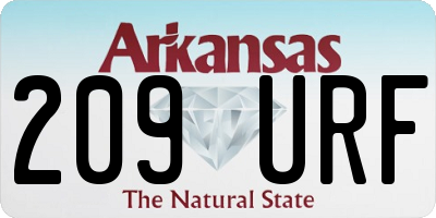 AR license plate 209URF