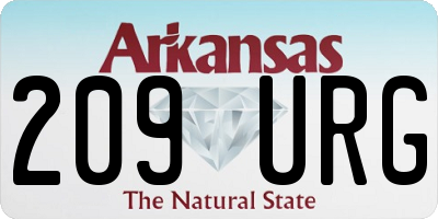 AR license plate 209URG