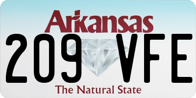 AR license plate 209VFE