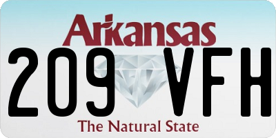 AR license plate 209VFH