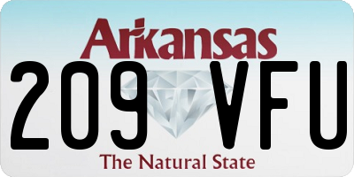 AR license plate 209VFU