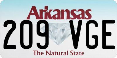 AR license plate 209VGE