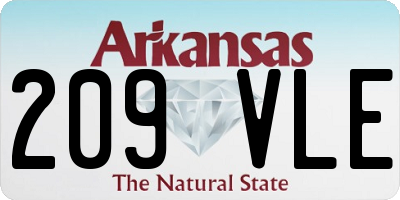 AR license plate 209VLE